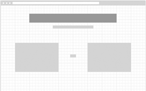 Desktop Size Home Wireframe