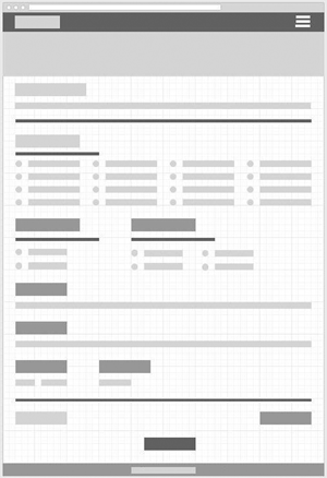 Desktop Size Payment Wireframe